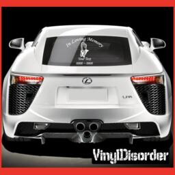 Praying Hands in Loving Memory Custom Car Or Wall Vinyl Decal Stickers - Ilmprayinghandset - thumbnail 1