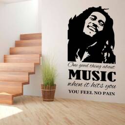 One Good Thing, Bob Marley - 0123 Wall Art Decal, Transfer, Mural, Sticker, 75 Colours, 5 Sizes, Interior Or Exterior Use , Easy To Apply