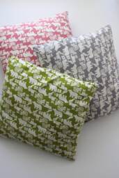 Cushion Covers in Scandinavian-style Print, 3 Colour Options. Polar Bear, Fox, Dove Printed 100% Cotton - thumbnail 1