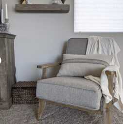 Antique Linen Long Lumbar Pillow Cover Farmhouse Grain Sack Design, Heavyweight - thumbnail 1
