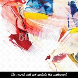Smeared Paint Removable Wallpaper, Traditional, Stains, Warm Watercolor, Wall Mural, Decal, Self Adhesive #143 - thumbnail 4