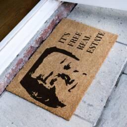 It's Free Real Estate - Tim & Eric Awesome Show Funny Custom Door Mat Realtor Doormat Coir Housewarming Gift - thumbnail 2
