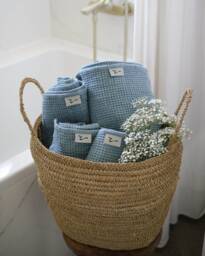 Linen Waffle Bath Towels/Soft Body Towels in Various Sizes & Colors Highly Absorbent Hypoallergenic Gifts