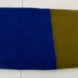 Handmade Yak Wool Blanket Striped Meditation Shawl, Nepal - thumbnail 2