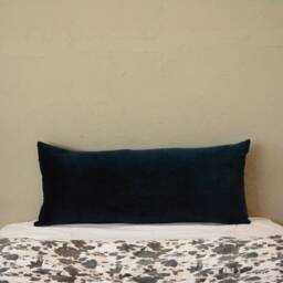 Dusty Pink Velvet Lumbar Pillow Cover Designer Decorative Cushion - thumbnail 3