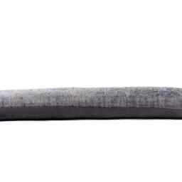 Aqua Blue Chenille Draught Excluder Concrete Look, Velvet Back - 90cm - thumbnail 3