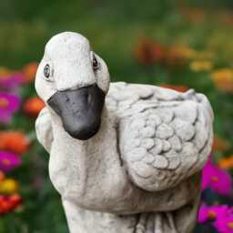 Concrete Duck Statue Farmhouse Garden Figurine Stone Bird Sculpture Cement Outdoor Yard Ornament Rustic Pond Decor Handmade Lover Gift - thumbnail 4