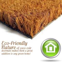 Christmas Coir Doormat 40 X 60cm Decorative Xmas Mat Festive Be Merry Print - thumbnail 2
