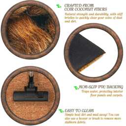 Christmas Coir Doormat 40 X 60cm Decorative Xmas Mat Festive Be Merry Print - thumbnail 3