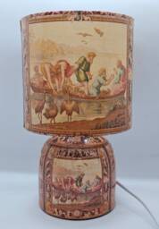 Miracle Of Fish Christian Decoupage Table Lamp Design Home Decor Bedside Night Light Gift