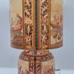 Miracle Of Fish Christian Decoupage Table Lamp Design Home Decor Bedside Night Light Gift - thumbnail 4