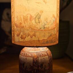 Miracle Of Fish Christian Decoupage Table Lamp Design Home Decor Bedside Night Light Gift - thumbnail 3