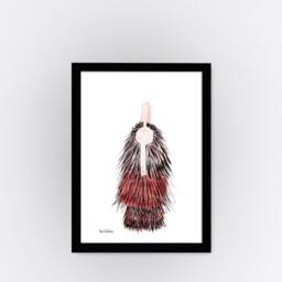 Framed Print, Brownish Abstract Art Africa Inspiration, Kitchen Wall Art, Bedroom D??cor, Original Gift - thumbnail 2