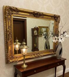Large Antique Gold Wall Mirror Ornate Baroque Decorative - Choose Your Size & Colour Clarence