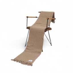 Dark Green Wool Blanket Vintage Style Throw - thumbnail 4