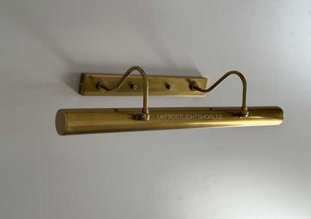 Raw Brass 4-Light Picture Light, Mid Century Wall Lamp, Antique Style Sconce, Modern Vintage Painting Light - image 1