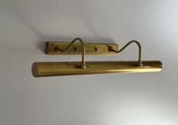 Raw Brass 4-Light Picture Light, Mid Century Wall Lamp, Antique Style Sconce, Modern Vintage Painting Light