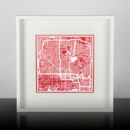 Paper Cut Map Phoenix 12??12 In. Art Ideal Gifts - thumbnail 3