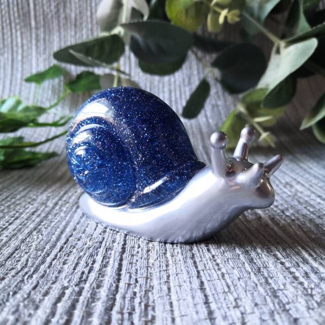 Snail Ornament, Gift, Statue, Alternative Home Decor, Unusual Planter Decoration, Disco Figurine, Plant Pot Decor - image 1