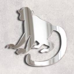 Personalized Monkey Acrylic Mirror Wall Art Nursery Decor - thumbnail 3