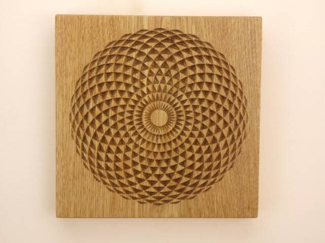 Mandala Sacred Geometry - Wood Wall Art Engraving Metaphysical Decor Hanging Spiritual - image 1
