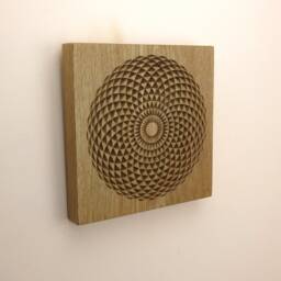 Mandala Sacred Geometry - Wood Wall Art Engraving Metaphysical Decor Hanging Spiritual - thumbnail 2