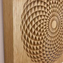 Mandala Sacred Geometry - Wood Wall Art Engraving Metaphysical Decor Hanging Spiritual - thumbnail 3