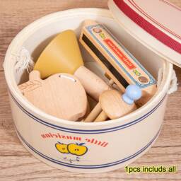 Personalised Wooden Musical Instruments Set, Rattles, Instruments, Toy, Children's Gifts, Percussion - thumbnail 2