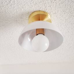 Modern Flush Mount - Dome Shade Ceiling Light Atomic Minimalist Dining Room Living Bedroom Entryway Ul Listed - thumbnail 3