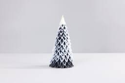 Snowy Christmas Tree Candle