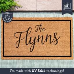 Personalized Doormat With Family Name - Last Custom Door Mat Welcome Housewarming Gift New Home - thumbnail 1