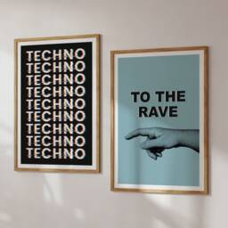 To The Rave - 90S Wall Art House Music Prints Print Techno Dance Poster - thumbnail 3