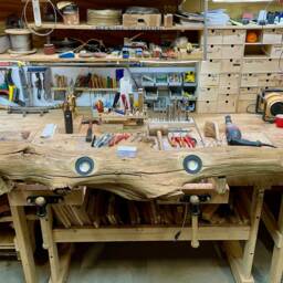 Ceiling Lamp Oak Branch With 4 Led Spotlights - thumbnail 4