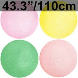Watercolor Polka Dots Wall Decal Colorful Stickers - thumbnail 4