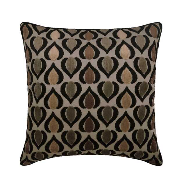 "Velvet Brown Pillow Cover 16""x16" - image 1