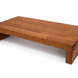 Footstool, Footrest, Stool, Oak Wood, Handmade, Sofa Tray, Wooden Stand, Base, Laptop - thumbnail 4