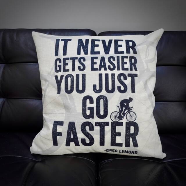 Faster Cycling Cushion - Greg Lemond Cover Bike Home Decor - image 1