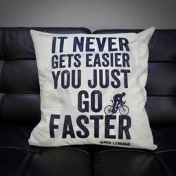 Faster Cycling Cushion - Greg Lemond Cover Bike Home Decor - thumbnail 1