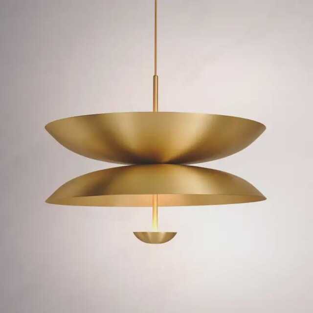 Italian Mid Century Modern Raw Brass Sputnik Chandelier - 6 Light Cosmic Chandelier- Luxury Ceiling - image 1