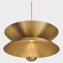 Italian Mid Century Modern Raw Brass Sputnik Chandelier - 6 Light Cosmic Chandelier- Luxury Ceiling - thumbnail 2