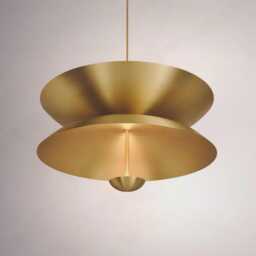 Italian Mid Century Modern Raw Brass Sputnik Chandelier - 6 Light Cosmic Chandelier- Luxury Ceiling - thumbnail 3