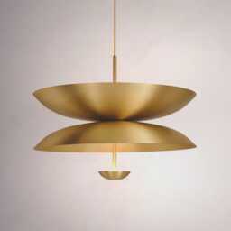 Italian Mid Century Modern Raw Brass Sputnik Chandelier - 6 Light Cosmic Chandelier- Luxury Ceiling - thumbnail 1