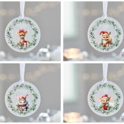 Babys First Christmas Bauble, Personalised Tree Ornament, New Baby Decoration, Gift For Niece, Nephew - thumbnail 3