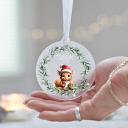 Babys First Christmas Bauble, Personalised Tree Ornament, New Baby Decoration, Gift For Niece, Nephew - thumbnail 4