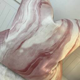 Prestigious Textiles Marble Lava Pink Velvet Cushion Cover, Throw Pillow, Cover Pillow - Double Sided/Made in UK Worldwide Shipping - thumbnail 3