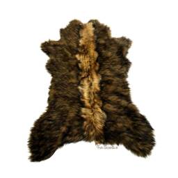 Patchwork Faux Fur Bear Rug, Handmade Throw Animal Friendly - thumbnail 2