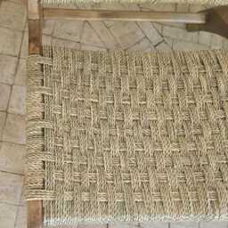 Moroccan Armchair in Nutwood With Palm Leaf Cord - thumbnail 2