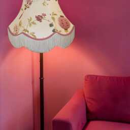 Oriental Fabric Lampshade, Handmade For Table Lamp Shades, Floor Standard Bases & Ceiling Lights Pendants - thumbnail 3