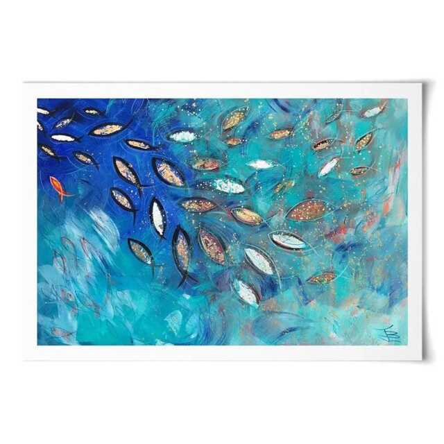 Very Fishy Art Print - image 1