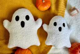 Plush Ghost Pillow in 3 Styles - Halloween Decor - Toy Pillows Handmade Doll Funny Ghos - thumbnail 1